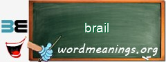 WordMeaning blackboard for brail